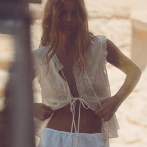 Zara Embroidered Tie Too size M